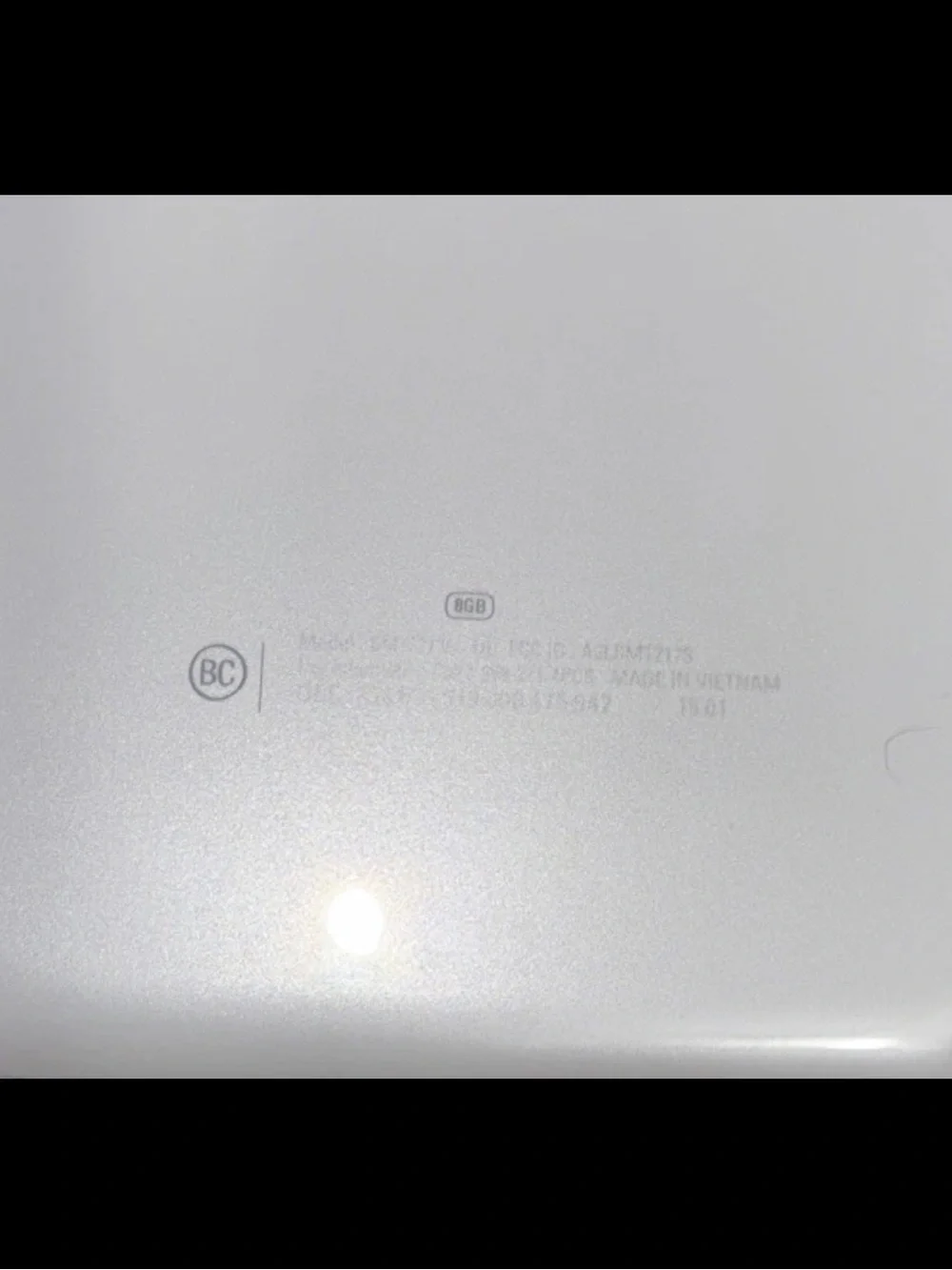 Samsung Galaxy 8 GB White Model SM-217S with Blue Folio Case